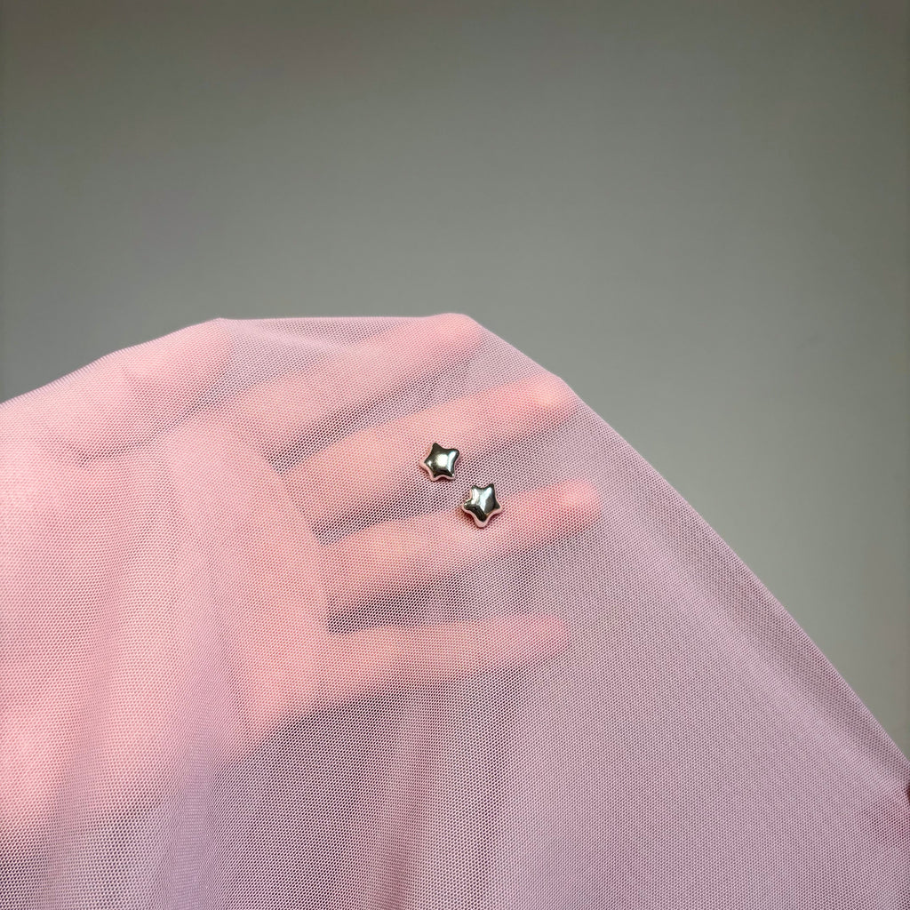 Puffy Star Studs