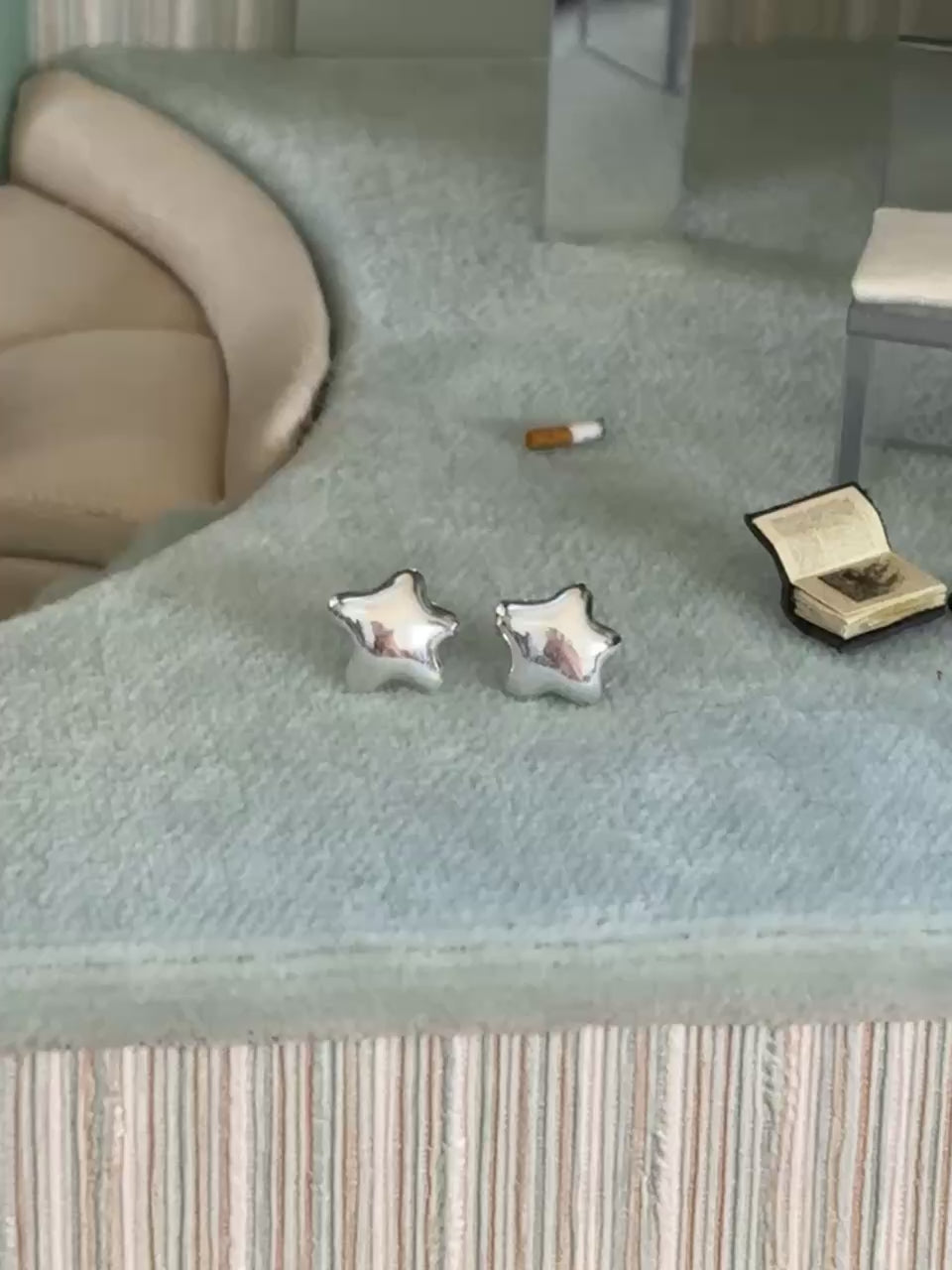 Puffy Star Studs