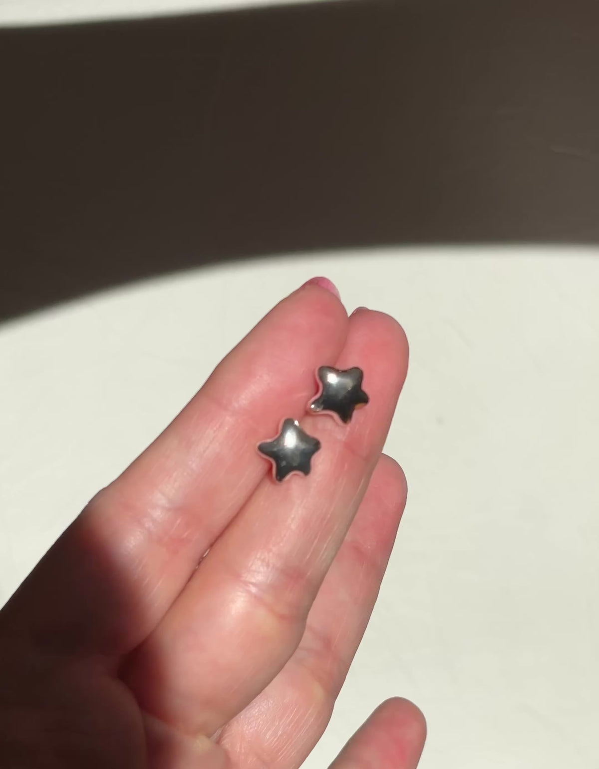 Puffy Star Studs
